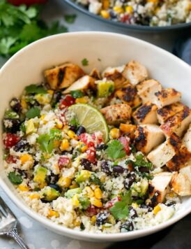 Loaded Cilantro Lime Cauliflower Rice