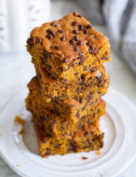 Pumpkin Chocolate Chip Bars