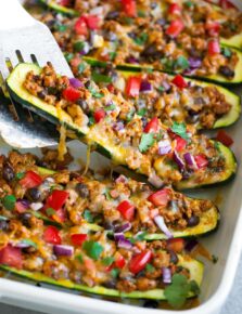 Taco Zucchini Boats